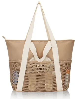 Imagen del producto de Omgoods - Gran bolsa de playa plegable con cremallera