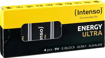 Obrázok produktu pre Intenso 7501454, Batéria na jedno použitie, 6LR61, Alkalický, 9 V, 4 kusov, 560 mAh