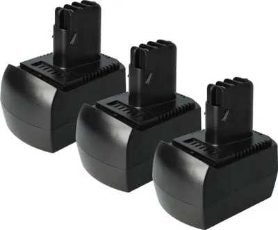 Produktbild von vhbw 3x Akku kompatibel mit Metabo BZ 12 SP, SSP 12, BSZ 12 Impuls, BSZ 12 Premium, BS 12 SP, BSZ 12, ULA9.6-18 Werkzeug (1500 mAh, NiMH, 12 V)
