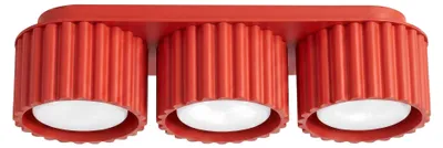 Zdjęcie produktu dla Plafon AURA 3 czerwony Gx53 3xGx53 10W aluminium 8x10x32.5cm Sollux Lighting