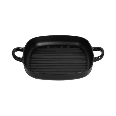 Produktbild von SMEG – Gusseisen-Grillpfanne – 26 x 26 cm – Schwarz