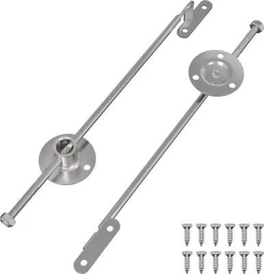 Produktbild von vidaXL Zugstangen-Scharnier 2 Stk. Silber 190 mm Metall