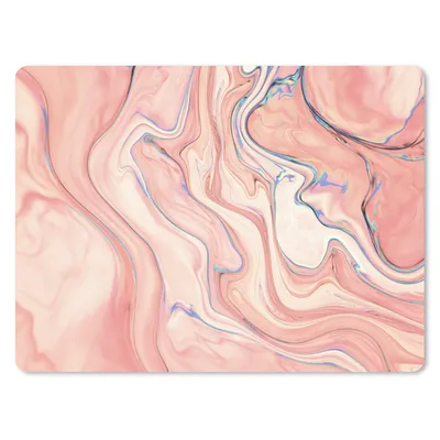 Produktbild von MuchoWow® Mauspad Mousepad Marmor - Pastell - Rosa - Blau - Marmoroptik - Abstrakt 40x30 cm - Mousepads - Maus Mat - Pad - Mausunterlage - Anti Rutsch