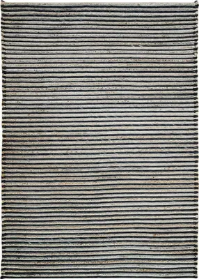 Produktbild von Teppich aus Wolle, Jute und Baumwolle Geflecht grau 120x170