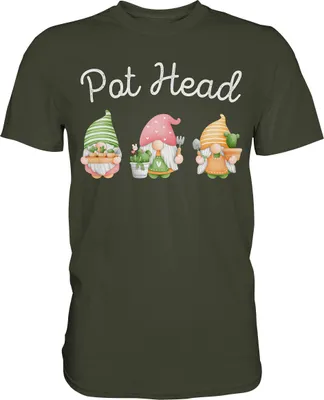 Produktbild von Kaktus Zwerge T-Shirt Kakteen Humor Sukkulenten Pflanzen – Urban Khaki / M