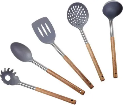 Imagen del producto de Juego de 5 utensilios de cocina de acacia Kassel, modelo 93571