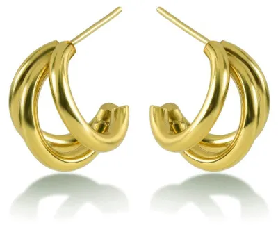 Obrázok produktu pre Elegantné pozlátené náušnice Mirevia Gold VWE260746G