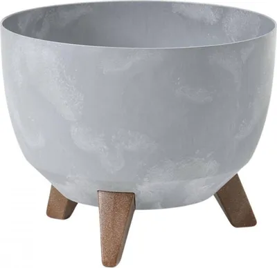 Image de LAMELA société à responsabilité limitée. Mísa ROMA ECO béton recyclé gris Ø 33 cm