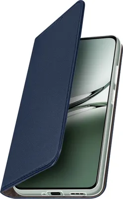 Productafbeelding van Avizar, telefoonhoesje met portemonnee voor de Oppo Reno 12F, met kaarthouder en standaard, in nachtblauw