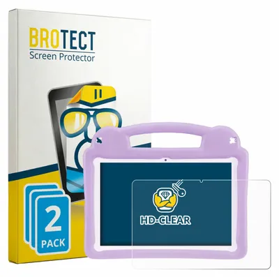 Produktbild von 2x Für LETGOSPT Kids Tablet 10.1" Schutzfolie BROTECT Displayschutz Display Schutz Folie Klar Transparent