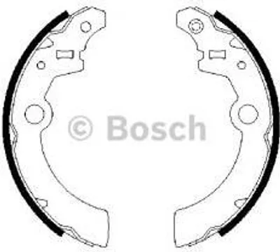 Produktbild von Bosch Bremsbackensatz Hinterachse 0 986 487 676