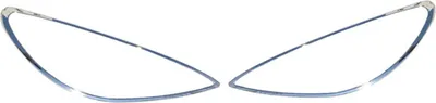 Zdjęcie produktu dla Listwa reflektora do Peugeot 206 1998-2010 chrom ABS 2szt