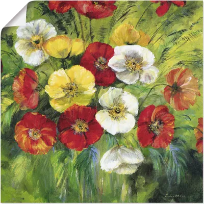 Produktbild von ARTland Poster Bunter Blumenstrauß Größe: 70x70 cm