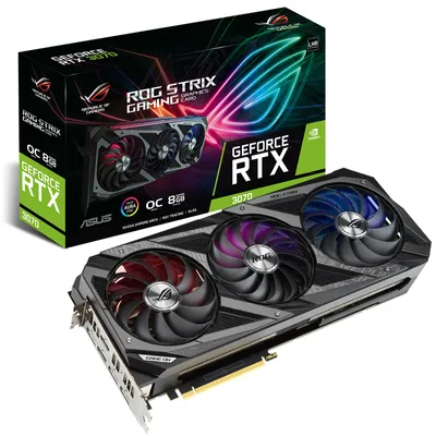 Produktbild von ASUS ROG -STRIX-RTX3070-O8G-V2-GAMING NVIDIA GeForce RTX 3070 8 GB GDDR6