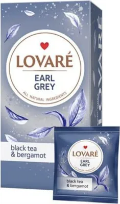 Produktbild von LOVARE Schwarzer Tee Earl Grey & Bergamot 24Btl x 2g