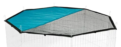 Produktbild von Kerbl Pet Sonnenschutz, Abdecknetz für Freigehege, 8 Gitterelemente, Ø 143 cm