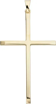 Produktbild von JOBO Anhänger Kreuz schmal 333 Gold Gelbgold Kreuzanhänger Goldkreuz
