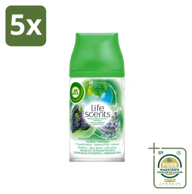 Zdjęcie produktu dla 5 sztuk wkładów zapachowych Air Wick Life Scents Boswateren do dyfuzora Freshmatic - 250 ml - zestaw ekonomiczny
