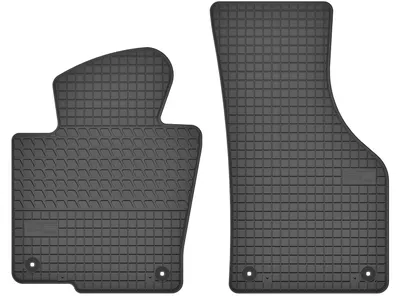 Produktbild von Gummi-Fußmatten vorne für Volkswagen Passat B6 / Passat B7 / Passat CC 2005-2010 / 2010-2014 / 2005-2012 – 2-tlg, Schwarz, passgenau