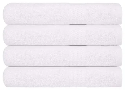 Produktbild von 4 Handtücher aus 100 % Baumwolle, weiß, 100 x 200 cm
