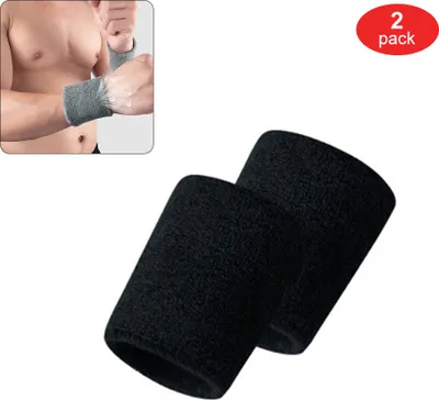 Produktbild von 2pcs Sports Armbänder Schweißbänder für Baseball -Tennis -Basketball -Fußball Running und Training