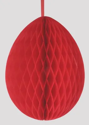 Produktbild von Wabenball Osterei rot 50 cm