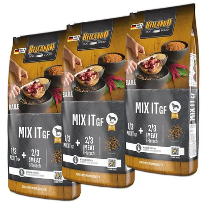 Produktbild von Belcando Mix it GF Hundefutterergänzung getreide- & fleischfrei für reine Fleischfütterung 3 x 10 kg