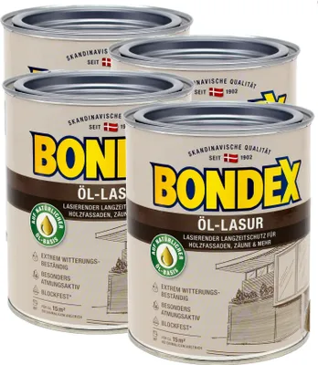 Produktbild von Bondex Öl-Lasur 2,5L graphit silber