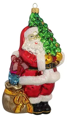 Obrázek produktu pro Vánoční figurka Santa se stromečkem