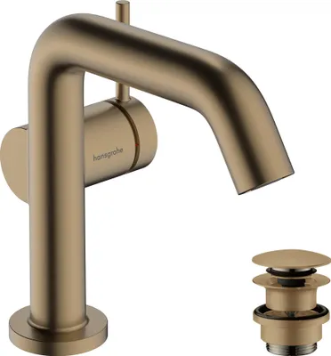 Image de hansgrohe Tecturis S robinetterie de lavabo monocommande 110 Fine CoolStart, EcoSmart+, avec vidage Push-Open, portée 130mm, 73320140
