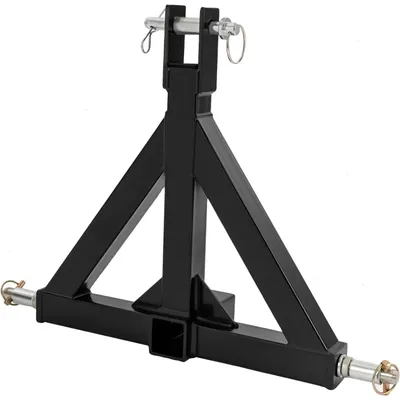 Image de Attelage trois points pour tracteur - Adaptateur d'attelage trois points - Attelage de remorque de 5 cm - Attelage pour l'agriculture