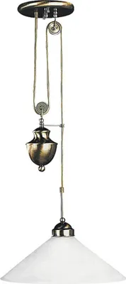 Produktbild von Rabalux 2706 Kronleuchter 1 Spot Marian, E27, bronze-silber-weiß, rund, Klassisch, ø390mm