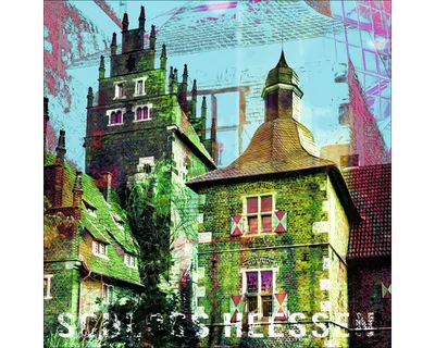 Produktbild von Glasbild Hamm Schloss Heessen 50x50 cm
