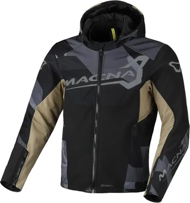 Produktbild von Macna Atracor Motorrad Textiljacke, schwarz/braun/grau, L