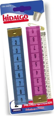 Image de Lot 2 Rubans Mesure Couture 150cm Double Face Métrique, Souple Et Durable - Hidalgo