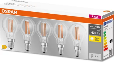Zdjęcie produktu dla Osram Classic, 4 W, E14, 470 lm, 15000 h, Ciepłe białe