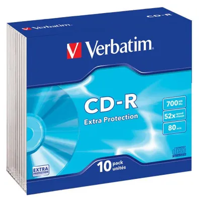 Produktbild von CD-R 80/700MB Verbatim Slim-Case 10 Stück