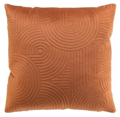 Produktbild von Dekokissen 40 x 40 cm mit zarten, geprägten Mustern, Pflegeleicht in Orange, Beige, Gelb