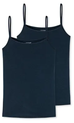 Produktbild von Schiesser Damen   2 er Pack Spaghettitop Gr. XL  dunkelblau