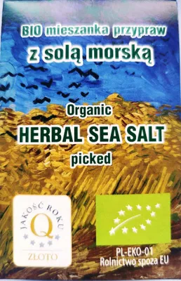 Zdjęcie produktu dla Organiczna Morska Sól Ziołowa 10G Z Naturalnym Jodem