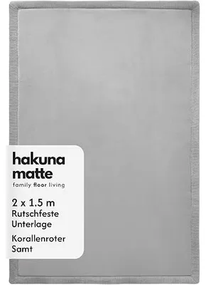 Imagen del producto de Alfombra de juego para bebés, suave como una nube, de 200x150x2,5 cm, color gris, tipo tatami