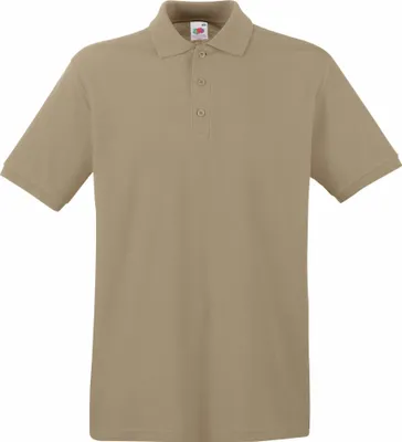 Produktbild von Piqué Polo | Fruit of the Loom (FOL63218), Farbe:khaki, Größe:M