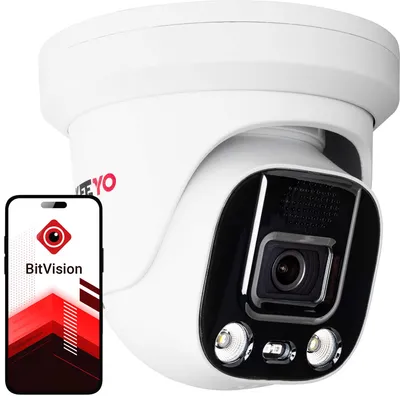 KEEYO 5-MP-IP-Kamera, 3,6 mm, PoE, ONVIF, Mikrofon und aktive Abschreckung