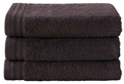 Produktbild von handtücher 100 x 50 cm Baumwolle braun 3 Stück