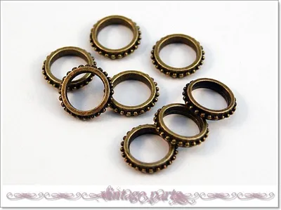 Produktbild von Vintageparts Verbinder Ring antik Bronze 11 mm, 10 Stück