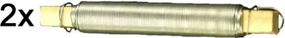 Produktbild von Novatool 2x Wickeldraht I verzinkt I 0,65 mm I Drahtrolle I Basteldraht Metalldraht Blumenbindedraht Bindedraht Biegedraht Pflanzendraht rostfrei Dekoband
