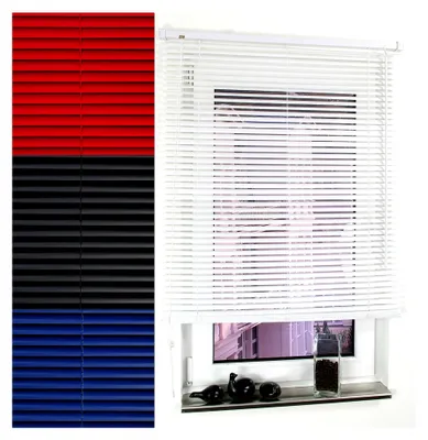 Produktbild von PVC Jalousie - Weiß 100 x 160 cm - verschiedene Farben und Größen