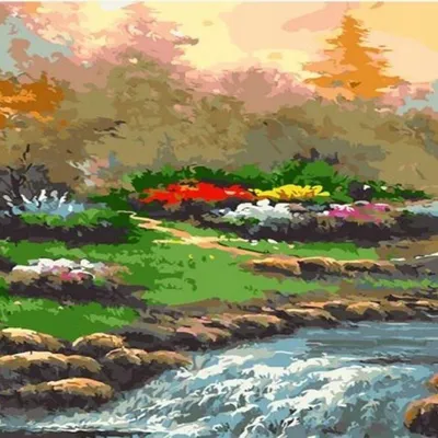 Obrázek produktu pro Obraz podle čísel, vodopád, rozměry 40x50 cm