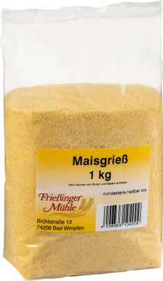Image de Frießinger Mühle Polenta Semoule de maïs Préparation pour polenta 1000g