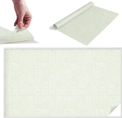 Obrázek produktu pro Vitrážová fólie na okna - 116x200 cm - Vitrážová fólie na okna, dekorativní a neprůhledná - Samolepicí dekorativní skleněná fólie s vitrážovým vzorem - UV ochrana, snadná instalace, dekorace oken - Geometrická mozaika